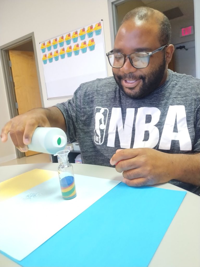 Waynesboro Group Day Sand Art Activity